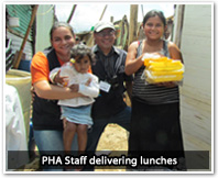 PHA Staff delivering lunches